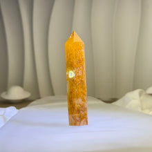 Load image into Gallery viewer, Yellow Hematoid Quartz Pointed Tower 黄胶花水晶单尖六棱柱