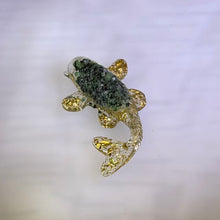 Load image into Gallery viewer, Zoisite Resin Koi Fish Figurine 黝帘石滴胶锦鲤摆件