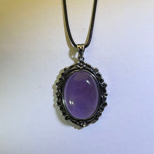 Load image into Gallery viewer, Amethyst Vintage Pendant Necklace 紫水晶复古吊坠项链