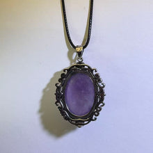 Load image into Gallery viewer, Amethyst Vintage Pendant Necklace 紫水晶复古吊坠项链