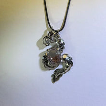 Load image into Gallery viewer, Phantom Quartz Dragon Pendant Necklace 幽灵水晶神龙吊坠项链