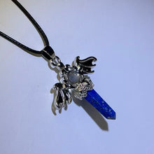 Load image into Gallery viewer, Lapis Lazuli Labradorite Scepter Pendant Necklace 青金石灰月光石权杖吊坠项链