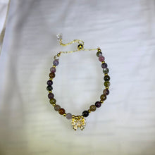 Load image into Gallery viewer, Rainbow Tourmaline Adjustable Bracelet 彩虹碧玺可调节手链