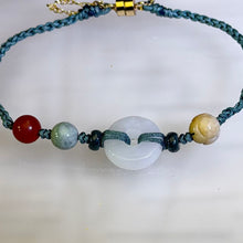 Load image into Gallery viewer, Multi-Treasure Jade Carnelian Hand-woven Bracelet 多宝翡翠南红手编手链
