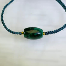 Load image into Gallery viewer, Malachite Hand-woven Adjustable Bracelet 孔雀石手编可调节手链