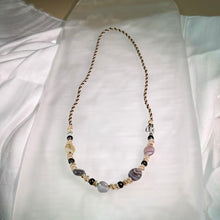 Load image into Gallery viewer, Botswana Agate Hand-woven Necklace 波斯湾玛瑙手编项链