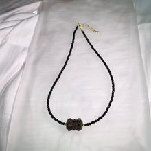 Load image into Gallery viewer, Smoky Quartz Black Spinel Necklace 茶晶黑尖晶石项链