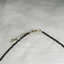 Load image into Gallery viewer, Golden Sheen Obsidian Heart Black Spinel Necklace 金眼黑曜石爱心黑尖晶石项链