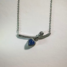 Load image into Gallery viewer, Kyanite Heart Necklace 蓝晶石爱心项链