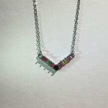 Load image into Gallery viewer, Rainbow Tourmaline Necklace 彩虹碧玺项链