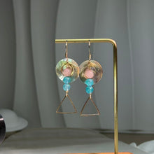 Load image into Gallery viewer, Chalcedony Harmony Drop Earrings 玉髓和谐耳坠