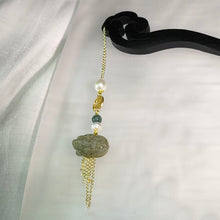 Load image into Gallery viewer, Ebony Hair Stick with Dragon Turtle Charm 龙龟黑檀木发簪步摇