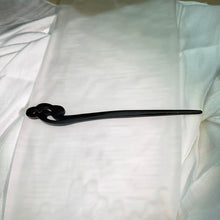 Load image into Gallery viewer, Ebony Ruyi Lucky Cloud Hair Stick 黑檀木祥云如意发簪