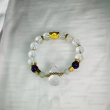 Load image into Gallery viewer, Clear Quartz Jade Gourd Beaded Bracelet 水晶翡翠葫芦手串