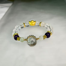 Load image into Gallery viewer, Clear Quartz Jade Gourd Beaded Bracelet 水晶翡翠葫芦手串