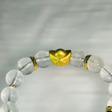 Load image into Gallery viewer, Clear Quartz Jade Gourd Beaded Bracelet 水晶翡翠葫芦手串