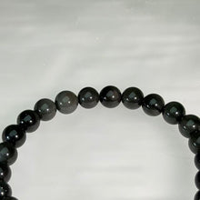 Load image into Gallery viewer, Rainbow Sheen Obsidian Agate Dzi Beaded Bracelet 彩眼黑曜石玛瑙天珠手串