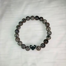 Load image into Gallery viewer, Yooperlite Ruyi Charm Beaded Bracelet 火焰石如意手串