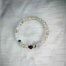Load image into Gallery viewer, Landscape Agate Red Hematoid Quartz Beaded Bracelet 风景玛瑙红胶花水晶手串