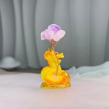 Load image into Gallery viewer, Amethyst Tree Dragon Figurine 紫水晶树龙摆件