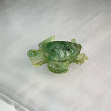 Load image into Gallery viewer, Green Aventurine Resin Turtle Figurine 绿色东陵玉滴胶海龟摆件