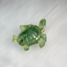 Load image into Gallery viewer, Green Aventurine Resin Turtle Figurine 绿色东陵玉滴胶海龟摆件