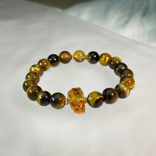 Load image into Gallery viewer, Tiger's Eye Citrine Beaded Bracelet 黄虎眼石黄水晶手串