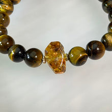 Load image into Gallery viewer, Tiger's Eye Citrine Beaded Bracelet 黄虎眼石黄水晶手串