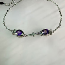 Load image into Gallery viewer, Amethyst Fish Bracelet 紫水晶小鱼手链