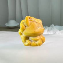 Load image into Gallery viewer, Yellow Jasper Nine-Tailed Fox Figurine 黄色彩玉九尾狐摆件