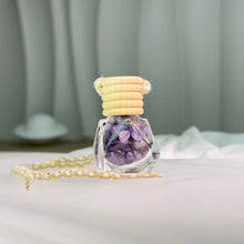 Load image into Gallery viewer, Amethyst Hanging Wishing Bottle 紫水晶悬挂式许愿瓶