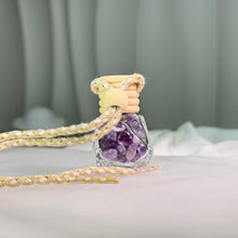 Load image into Gallery viewer, Amethyst Hanging Wishing Bottle 紫水晶悬挂式许愿瓶
