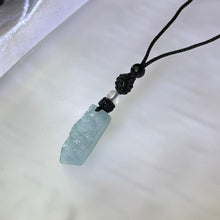 Load image into Gallery viewer, Aquamarine Raw Stone Woven Necklace 海蓝宝原石编织项链