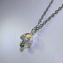 Load image into Gallery viewer, Blue Water Jadeite Bell Necklace 蓝水翡翠小铃铛项链