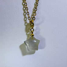 Load image into Gallery viewer, Green Prehnite Star Necklace 绿色葡萄石星星项链