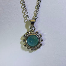 Load image into Gallery viewer, Amazonite Sunburst Necklace 天河石向日葵项链