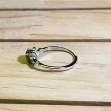 Load image into Gallery viewer, Green Nephrite Jade Claddagh Heart Ring 和田玉碧玉克拉达爱心戒指