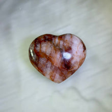 Load image into Gallery viewer, Red Hematoid Quartz Heart Figurine 红胶花水晶爱心摆件