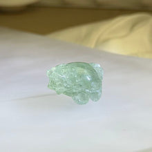 Load image into Gallery viewer, Green Quartz Dragon Turtle Figurine 绿水晶龙龟摆件