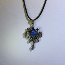 Load image into Gallery viewer, Kyanite Gothic Totem Pendant Necklace 蓝晶石哥特图腾吊坠项链