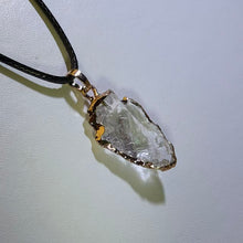 Load image into Gallery viewer, Clear Quartz Raw Stone Pendant Necklace 白水晶原石随型吊坠项链