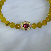 Load image into Gallery viewer, Amber Radiant Halo Bracelet 琥珀蜜蜡璀璨光环手串