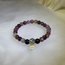 Load image into Gallery viewer, Super Seven Obsidian Love Amulet Bracelet 超七水晶黑曜石悦心守护手串