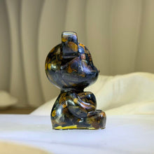 Load image into Gallery viewer, Tiger's Eye Resin Bear Figurine 虎眼石滴胶萌熊治愈摆件