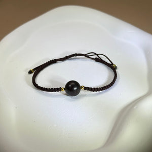 Black Sugilite Bracelet 黑色舒俱来手编手链