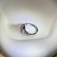 Load image into Gallery viewer, Purple Kunzite Adjustable Ring 紫锂辉镶嵌活口戒指
