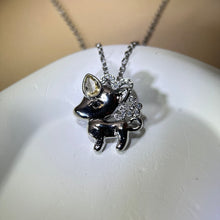 Load image into Gallery viewer, Citrine Unicorn Pendant Brooch 黄水晶镶嵌独角兽吊坠胸针
