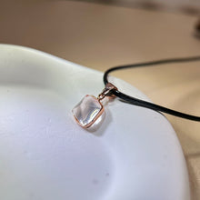 将图片加载到图库查看器，Rose Quartz Pendant Necklace 粉水晶吊坠项链
