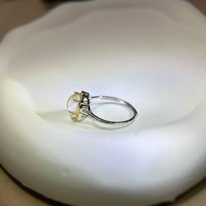 Dumortierite Quartz Adjustable Ring 蓝发晶水晶镶嵌活口戒指