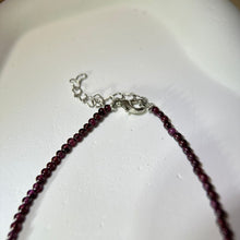 将图片加载到图库查看器，Purple Garnet Beads Anklet 紫牙乌珠链脚链
